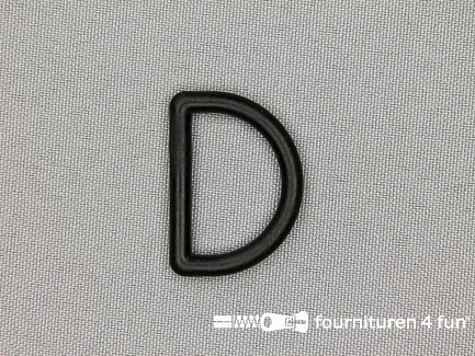 Kunststof D-ring - 25mm - zwart