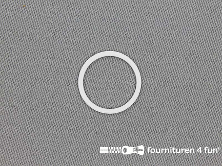 10 Stuks metalen ring 18mm wit
