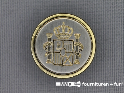 Gouden knoop 21mm wapen