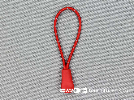 Rits koord - rits touwtje - rits verlenger - rood