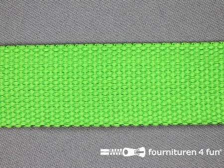 Koppelriem band - extra stevig tassenband - 32mm - lime groen
