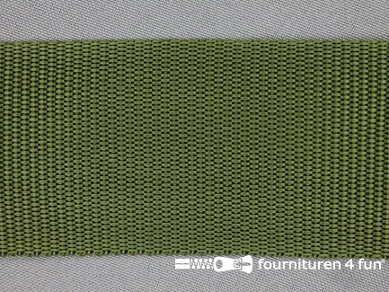 Rol 30 meter parachute band - 50mm - leger groen
