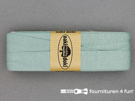 Oaki Doki Tricot biaisband - 20mm x 3 meter - donker mint groen (023)