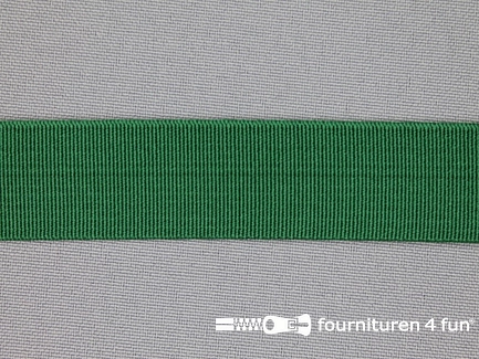 Rol 25 meter gekleurd soepel elastiek - 20mm - licht flessengroen