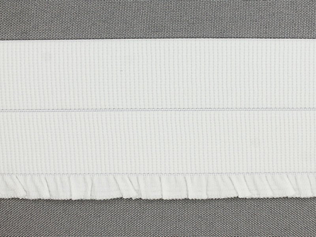 Boordelastiek - vouwbaar - 60mm wit