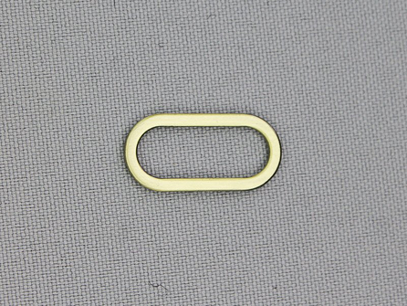 Ovale ring - Schuifpassant - 20mm - brons