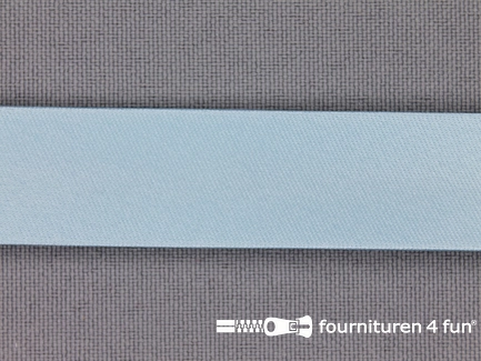 Satijnen biasband 18mm pastel blauw
