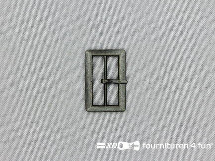 Metalen gesp 24mm zwart brons