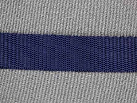 Rol 30 meter parachute band 20mm donker blauw