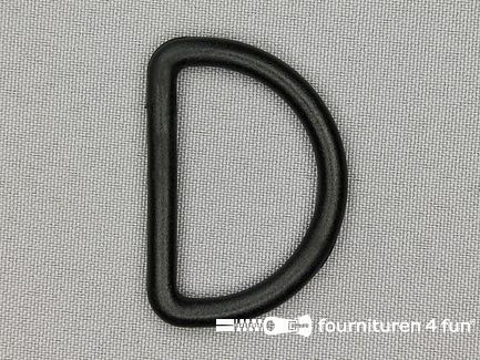 Kunststof D-ring - 40mm - zwart