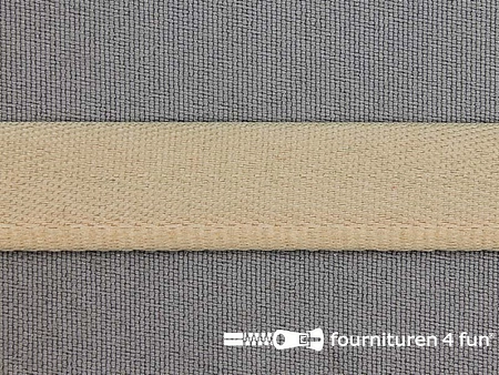 Kaart / Rol 25 meter stootband 15mm beige