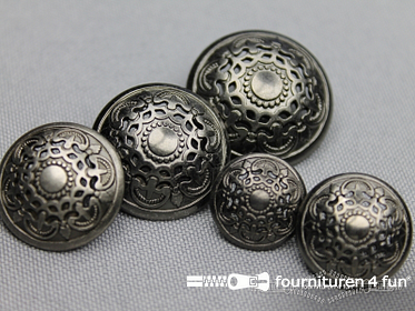 Metalen zilveren stift knopen