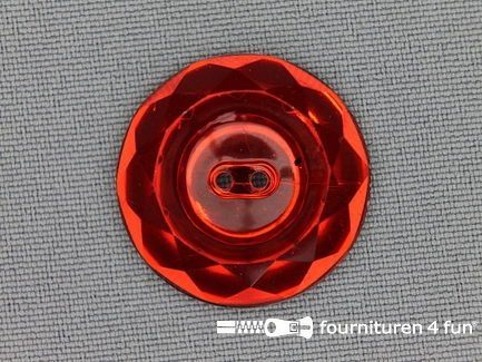 Strass knoop 25mm rood