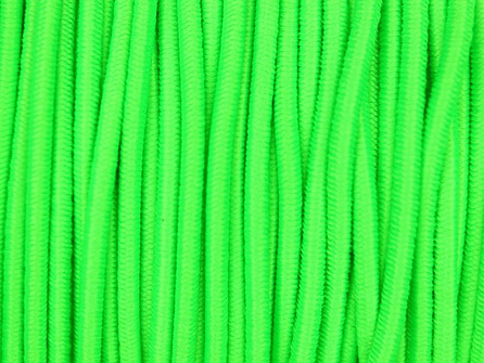 Rol 100 meter elastisch koord 2mm neon groen