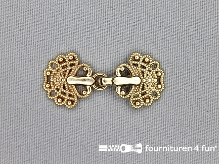 Siersluiting 18x38mm rose goud