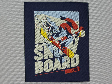 Applicatie 78x96mm Snow Board club