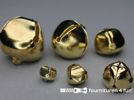 Belletjes - 30mm - goud - 25 stuks