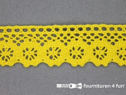 Ibiza broderie 23mm geel