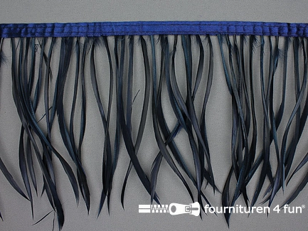 Hanenveren band 150mm donker blauw 95cm