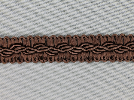 Viscose galon 12mm donker bruin