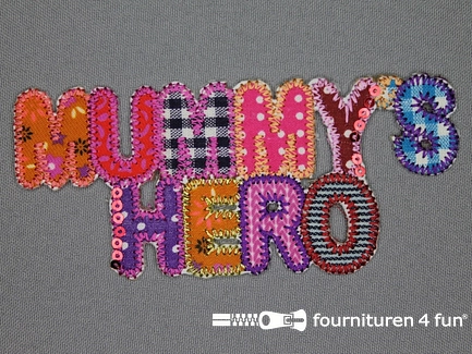 Kids applicatie 54x125mm mummy's hero