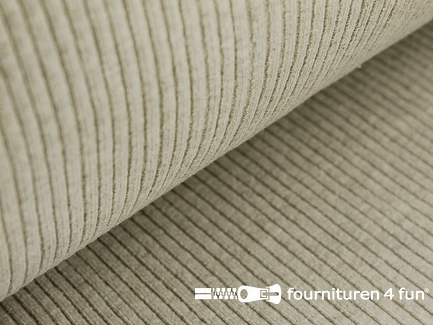Rib boordstof 25cm beige
