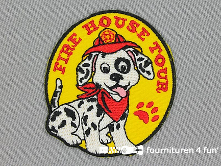 Applicatie 51x58mm Fire House Tour - dalmatiër hond