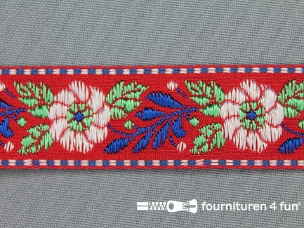 Folklore band 24mm rood