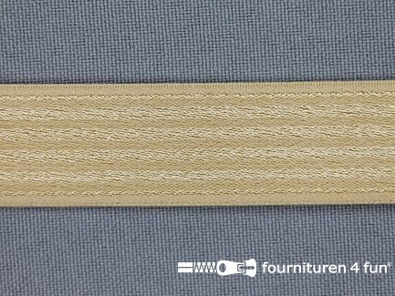 Schouderband elastiek 19mm beige