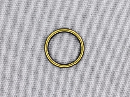 Stalen ring 20mm brons