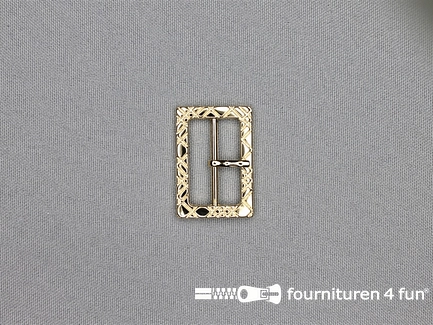 Metalen gesp 20mm goud