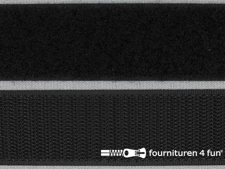 Klittenband - 100mm - zwart