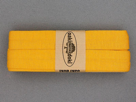 Oaki Doki Tricot biaisband - 20mm x 3 meter - maïs geel (711)