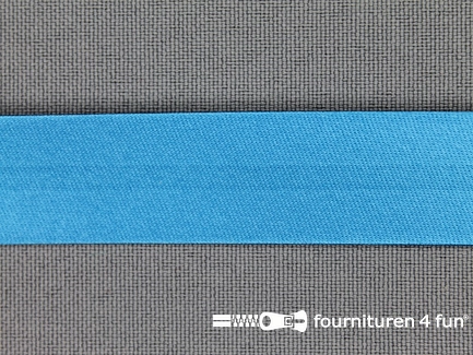 Satijnen biasband 18mm turquoise