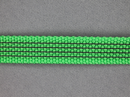 Rubber halsband 15mm groen / grijs 
