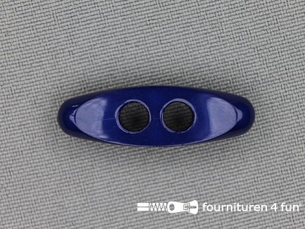 Houtje touwtje knoop 30mm marine blauw