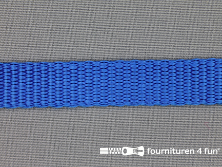Halsband uni colour 15mm kobalt blauw