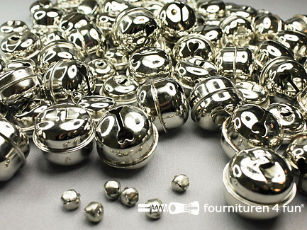 RESTPARTIJ Belletjes zilver - verschillende maten - B-keuze