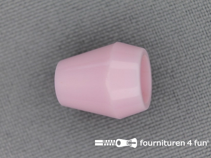 Koorduiteinde - kunststof - 12x14mm - licht roze