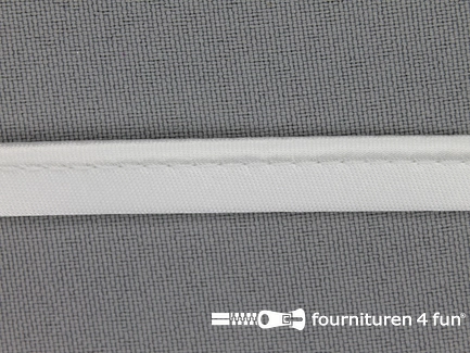 Satijnen paspelband 10mm wit