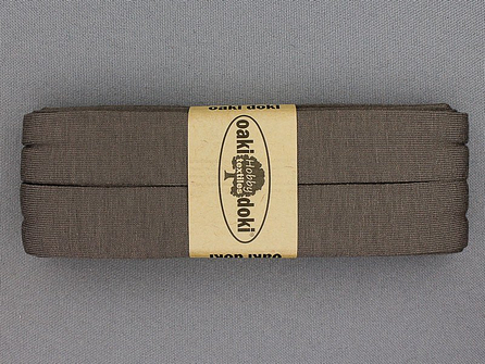 Oaki Doki Tricot biaisband - 20mm x 3 meter - modder beige (543)