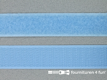 Klittenband - 20mm - licht blauw