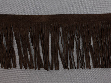 Western franje 70mm donker bruin