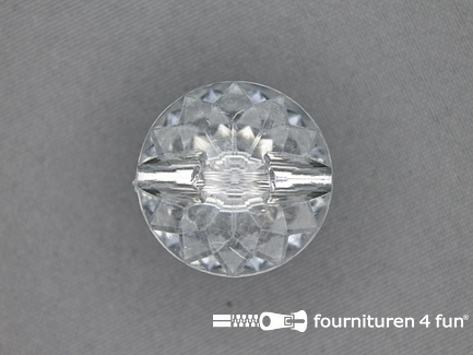 Strass knoop 25mm zilver