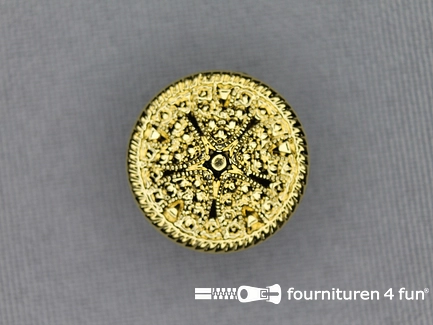Gouden knoop 18mm retro