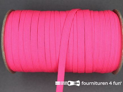 50 Meter rol elastiek 6mm neon roze