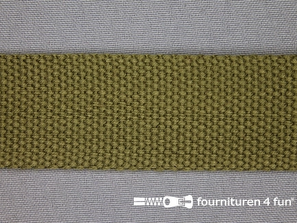 Koppelriem band - extra stevig tassenband - 32mm - legergroen