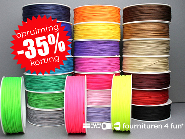 Rollen 1mm polyester koord