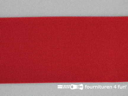 Gekleurd soepel elastiek - 80mm - donker rood