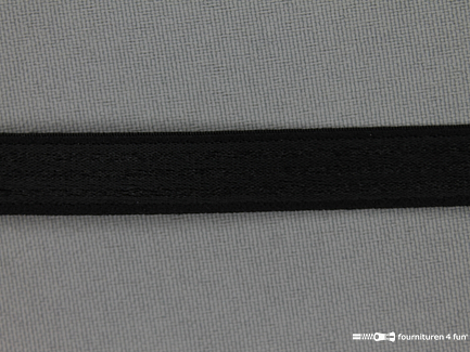 Schouderband elastiek 12mm zwart